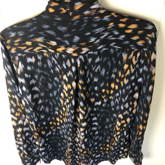 Equipment 100% Silk Print Tie Neck Blouse - Picture 7 of 8